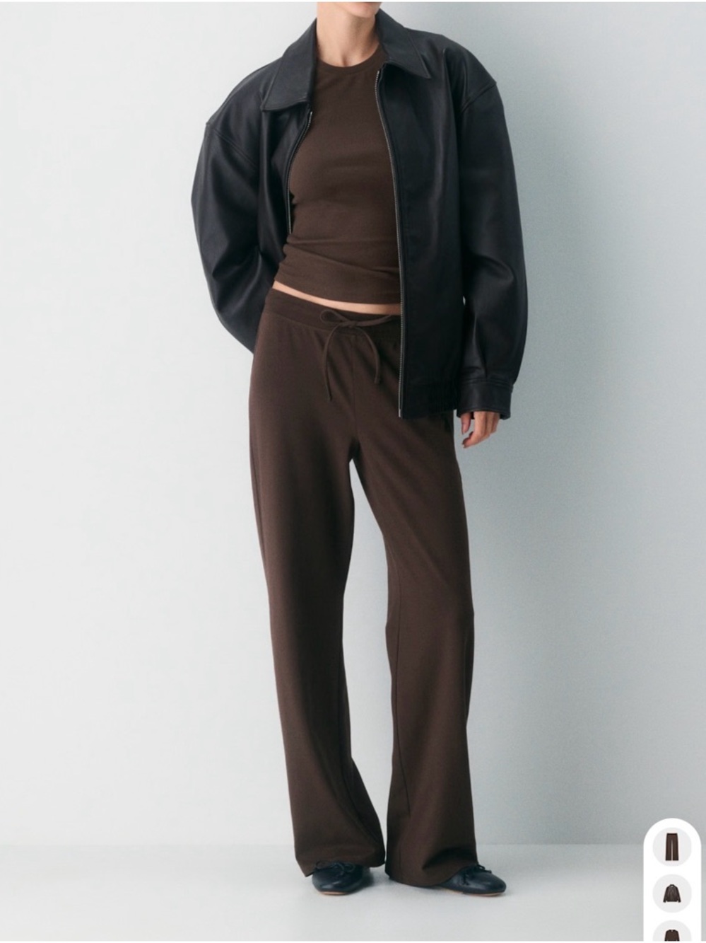 Aritzia Homestretch smooth vibe pant in brown size small NWOT